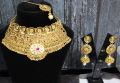Polki Earrings Necklace Set