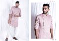 mens pink pocket kurta