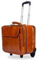 Leather Laptop Trolley Bag