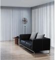 PVC White Plain vertical fabric blinds