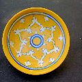 Heritage India  /Blue Pottery Wall Hanging Plates Size 4&amp;quot; Inches  BPWHP-006