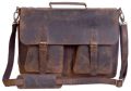 Brown Hunter Leather Messenger Bag