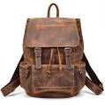 Handmade Crazy Horse Leather Backpack