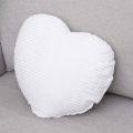 Silver Petal White Stripes 200 Grams satin heart shape cushion filler