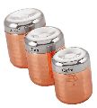 3020C COPPER PLATED CANISTER SET