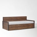 DNR Rectangular wooden sofa cum bed