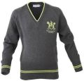 Full Sleeves Oswal Daffodil Cashmilon grey school uniform sweater