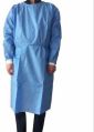 Blue Plain non woven disposable surgeon gown