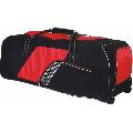 Red and Black Polyester Fusion House wheeled travel bag