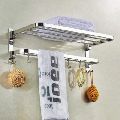 Stainless Steel Silver Square Sanware ss bold hy folding hook patti towel rack