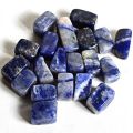 Blue White sodalite tumbled stone