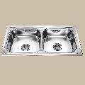 Mirror Finish Double Bowl Stainless Steel Kitchen Sink