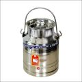 Silver Plain Polished Metro 10l stainless steel milk can