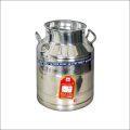 Silver Polished Metro 20l stainless steel milk can