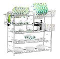 Rectangular Silver Polished M M Enterprise stainless steel kitchen rack