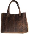 Brown Plain Vintage Crafts Ladies Leather Shoulder Bag