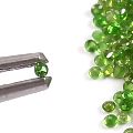 Chrome Diopside Faceted Natural Chrome Diopside  Round Shape Gemstones