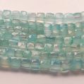 Natural Blue Onyx Faceted 5 To 8mm Square Shape Stone Beads