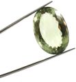 Natural Green Amethyst Faceted Oval Shape Loose Gemstone