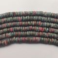 Natural Ruby Zoisite Tyre Shape 8 Inch Smooth Polish Stone Beads