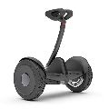 Black battery operated self balancing scooter