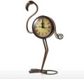 Action Stainless Steel Round Brown 4-6 Kg iron antique table clock