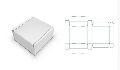 12x12x8 Inch White Corrugated Packaging Box
