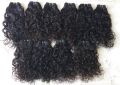 Human Hair 100-150gm Black Brownish natural perivian curly hair