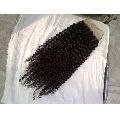 Human Hair Black IRHE natural color steam curly lace hair closure