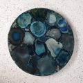 Agate Stone Blue Round agate table top