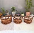 Eco-Friendly Cane Fruit Basket/Hamper Basket For Home, Hotel and Restaurant Decor/Gift Item