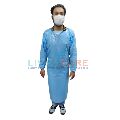 Plastic Isolation Gown with Elastic Cuff