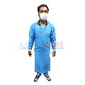 Plastic Isolation Gown with Knitted Elastic Cuff