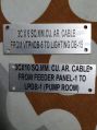 Aluminium Etching Labels