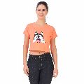 Peach Dog Crop T-Shirts