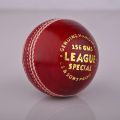 League Special Red Leather Cricket Ball