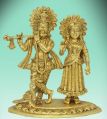 Brass Radha Krishna Statue