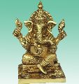 9 Inch Brass Lord Ganesha Statue