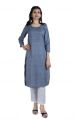 Ladies Round Neck Kurta Pant Set