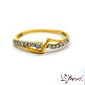 diamond studded gold ring Daily Office Wear Diamond Ring