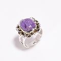 Charoite Gemstone sterling silver ring wholesale