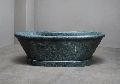 Oval Green Plain Polished granite bathtub