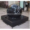 Round Classy Black Polished granite decorative ball fountain