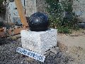 Round Black Polished granite modern ball fountain