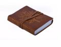 Vintage Crafts Brown leather blank book bound journal diary