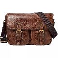 Leather Courier Messenger Bag