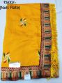 Heavy Embroidered Silk Saree