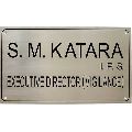 steel name plate