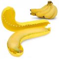 Plastic Banana Shaped Yellow Polished banana shape lunch box