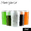 Round Plastic Transparent Polished 582 gm Drinking Glass
